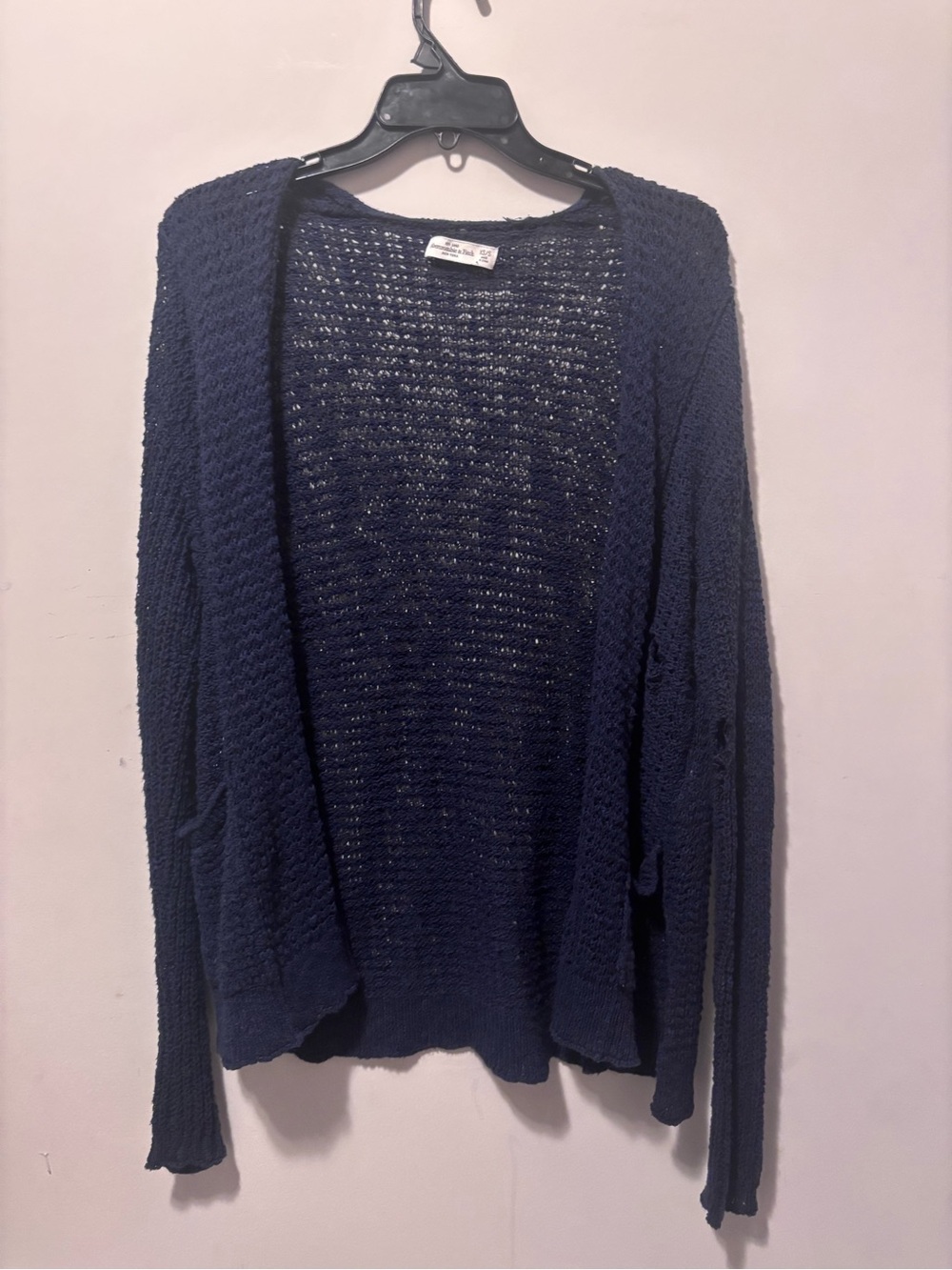 Abercrombie And Fitch Navy Blue Cardigan